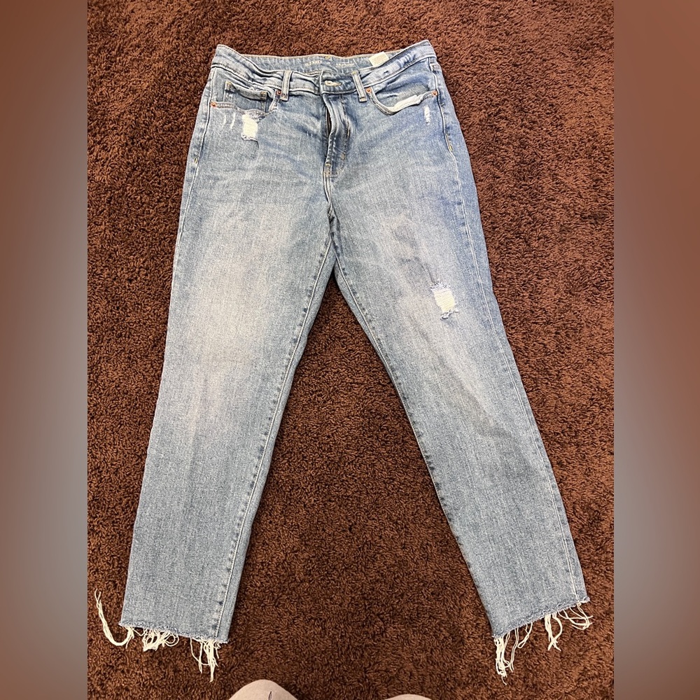 Old Navy Light Blue Distressed Jeans